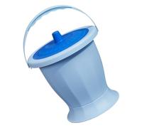 Vaguelly Toilettes Portatives Urinoirs Urine Récipient De Plein Air Bassins De Lit Trousses Toilette Bébé Seau Toilettes Du Camping Salle De Bains Éclaboussure Gel Bol Plastique Blue