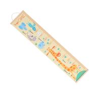 Vaguelly Toise Murale Garçon Fille Style Nordique Girafe Décoration Murale Toile Règle de Croissance Suspendue Pratique pour Chambre Garçon Fille