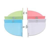 Vaguelly Tremplin pour Petit Animaux 4 pièces en Bois, Accessoire pour Habitat et Jeu à Usage prolongé promouvant la santé Animale