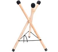 Vaguelly Trépied portable pour présentoir en bois de sol, support de baguettes de batterie, support de batterie en acier, instruments pour adultes, support de tambour à langue en bois