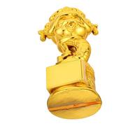 Vaguelly Trophée du Nouvel an Sculpture Décoratif Serpent Figurine Année Décoration Célébration Trophées De Football Trophée De Football Trophée Golden Résine