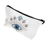 Vaguelly Trousse de Toilette Multifonctionnelle Imprimée Œil Malin Sac de Rangement Cosmétique Portable et Étanche pour Voyage et Usage