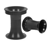 Vaguelly Tubes de Port Bass-Reflex Noirs 2 Pcs pour Caisson de Basses Voiture, Guide Acoustique Subwoofer, Amélioration Flux d'air et Distorsion pour Audio Maison et Extérieur