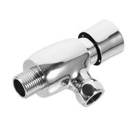 Vaguelly Valve de Chasse Eau Cuivre pour Urinoir Bouton Poussoir à Fermeture Retardée Robinet de Vidange Encastré Installation Facile Valve et Eau pour Wc