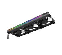 Vaguelly Ventilateur Argb pour Carte Graphique Refroidissement Broches Accessoire Élégant et Pratique pour Boîtier PC Du Bruit et Amélioration Dissipation Thermique