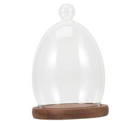 Vaguelly Verre Transparent Base pour Fleurs Décoration pour Micro Et Figurines Accessoire De Bureau Chic