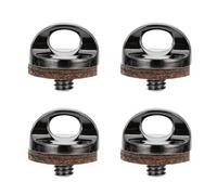 Vaguelly Vis de Fixation en Alliage de Zinc Appareil Photo pour Sangle de Cou 4 Pièces avec Rondelle en Bois, Détachable et Design à Libération Rapide