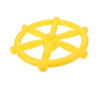 Vaguelly Volant de Jeu pour Garçon Fille Plastique Jaune Kit Volant Pirate pour Balançoire Installation Facile pour Cabanes et Aires de Jeux Extérieures Accessoire Ludique Sécurisé pour