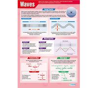 Vagues | Affiches scientifiques | Papier brillant mesurant 850 mm x 594 mm (A1) | Tableaux scientifiques pour la salle de classe | Tableaux éducatifs par Daydream Education