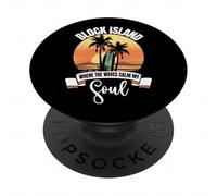 Vagues - Block Island PopSockets PopGrip Adhésif