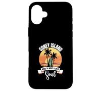 Vagues - Coney Island Coque pour iPhone 16 Plus