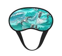 Vagues, croquis, mouettes, oiseaux,Masques de sommeil occultants, cache-yeux couvrants, masques de sommeil anti-lumière