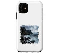 Vagues de la côte rocheuse, Rivage, océan Coque pour iPhone 11
