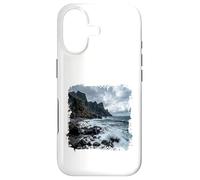 Vagues de la côte rocheuse, Rivage, océan Coque pour iPhone 17