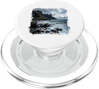 Vagues de la côte rocheuse, Rivage, océan PopSockets PopGrip pour MagSafe