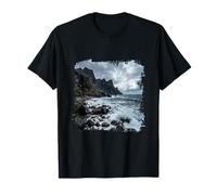 Vagues de la côte rocheuse, Rivage, océan T-Shirt
