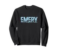 Vagues de la mer émeri - Nom personnalisé Ocean Beach Art Sweatshirt