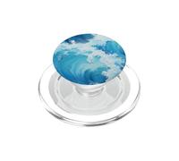 Vagues de l'océan Blue Sea PopSockets PopGrip pour MagSafe