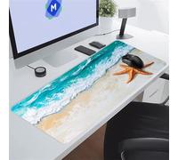 Vagues Étoile Mer Tapis de Souris de Jeu 1200x600x3 mm Grand Tapis de Souris Gaming sous-Main Bureau Gamer Large avec Base Antidérapante Tapis de Clavier Lavable pour Gamer PC