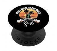 Vagues - Point Dume State Beach PopSockets PopGrip Adhésif