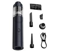 Vaguum automobile portable sans fil, nettoyant automatique compact, accessoires multiples, dispositif d'aspiration puissant, idéal pour le véhicule à domicile Camping RV meubles de meubles pour animau