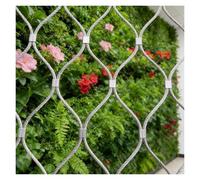 VagxTbs Barrière pour Animaux Maille Option De Garde-Corps Extérieur Maille Flexible en Acier Inoxydable Option Filet De Sécurité en Corde en Acier Inoxydable(1x9m/3.3x29.5ft)