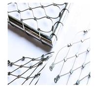 VagxTbs Maille Flexible de Corde d'acier Inoxydable, Filet Anti-Chute Personnalisable Treillis Métallique Multifonctionnel pour Pont, Balcon(1x9m)