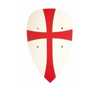 VAH Bouclier en Bois de Templier en Amande Rouge/Blanc