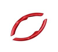 VAHAKKRMVM Housse Volant Voiture Sport 38 Cm Housse Protection Antidérapante Pour Volant Voiture Type D(ROUGE)