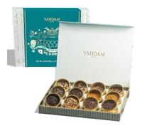 VAHDAM, BLOOM - Coffret Cadeau Fête des Mères | 12 Thés en Vrac : Noir, Tisanes, Oolong, Vert, Chai | Idées Cadeaux pour Femmes