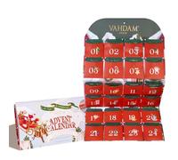 VAHDAM, Calendrier de l'Avent 2023 Sachets de Thé Édition Limitée Coffret Cadeau | 24 Sachets de Thé Uniques - Coffret Cadeau de Fêtes | Calendrier de l’Avent 2023 Adulte Femme et Homme