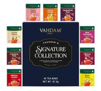 VAHDAM Coffret Assortiment De Thés | 6 Saveurs, 36 Sachets | Thé noir, vert, Chai et tisanes, coffret cadeau pour femmes et hommes, 6 saveurs en 36 sachets