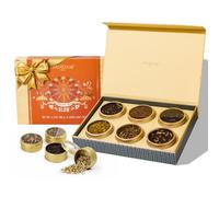 VAHDAM Coffret Assortiment De Thés - Glow, 6 Thés En Vrac | Coffret Cadeau De Thé Élégant Pour Femmes | Cadeaux De Pour Elle | Cadeaux De De Fête des Mères Pour Les Femmes 2025