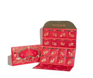 VAHDAM, Coffret cadeau pliable édition limitée | 24 thés en vrac uniques | Coffret cadeau de Noël | Cadeaux de Noël pour lui/elle