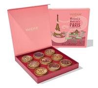 VAHDAM, Coffret Thé Weekend à Paris | Assortiment de 9 tisanes, thés chai et thés noirs dans un coffret cadeau édition voyage | Ingrédients 100% naturels | Cadeau de luxe pour femme | Cadeaux de thé