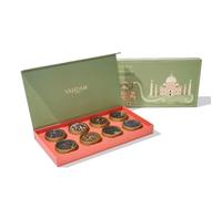 VAHDAM, Coffret Thé Weekend À Taj Mahal - Coffret Cadeau De Thé | Assortiment De 8 Thés - Thé Chai, Thé Noir Et Tisanes | Sans Gluten, Sans OGM | Cadeau Édition Voyage | Coffret Cadeau Femme & Homme