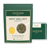 VAHDAM, Feuilles De Thé Vert Menthe En Vrac (100gm -50 +Tasses) | | Thé À La Menthe Poivrée Avec Des Feuilles De Thé Vert Pur | Brew Comme Thé Chaud Ou Thé Glacé |