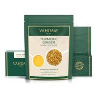 VAHDAM, Infusion Curcuma-Gingembre (100g) | Feuilles Mobiles De Tisane | Sans Caféine | Curcumine | Prépare Un Délicieux Thé Chaud