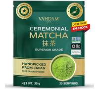 VAHDAM Matcha Ceremonie - The Matcha pur du Uji, Japon - Qualite Ceremonial, - The authentique - Première récolte - 100% naturel et testé en laboratoire