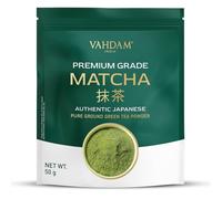 VAHDAM, Matcha Premium en Poudre de Thé Vert - 50g | Issu d’Uji, Kyoto | Goût doux et équilibré | Parfait pour le thé, les lattes et les smoothies