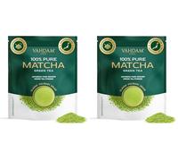 VAHDAM, Matcha Thé Vert (100g) 100% Pure Poudre De Thé Vert Matcha Japonais Authentique - Matcha Premium Grade Du Japon - Poudre de thé vert du Japon (Lot de 2)