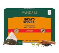 VAHDAM Original Masala Thé Chai | 30 Sachets Pyramide | Masala chai aux épices indiennes en sachets pyramidaux, pour chai latte