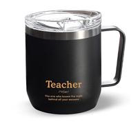 VAHDAM Tasse réutilisable pour enseignant (300 ml) en acier inoxydable 18/8 - Gobelet de voyage isotherme sous vide - Pour transporter des boissons chaudes et froides - Tasse à thé et à café, cadeau