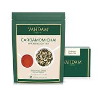 VAHDAM Thé Chai Cardamome | 100g Thé en Vrac | Noir Épicé 100% Naturel avec Cardamome | Mélange Chai Traditionnel Indien | Scellé Sous Vide pour la Fraîcheur