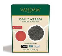 VAHDAM, Thé Noir Assam 340g (+200 tasses) Fort, Ruche Et Malté | Thé En Vrac D'Origine Unique Pur Et non Mélangé | The Noir Vrac