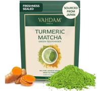 VAHDAM, Thé Vert Matcha Au Curcuma (100 Grammes) | Poudre De Thé Matcha 100% Pure D'origine Japonaise | Matcha Culinaire Classique Du Japon