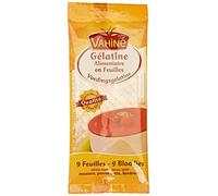 Vahine 9 Feuilles de gélatine alimentaire 17 g - Lot de 5