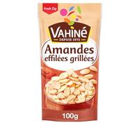 VAHINE - Amandes Effilées Grillées Bio - le sachet de 100 g - Le Lot De 4