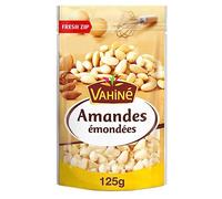 VAHINE - Amandes Émondées, Sachet 125 g - Lot De 3