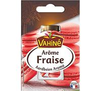 VAHINÉ - Arome Fraise 20Ml - Sublimez vos préparations pâtissières - Saveur fruitée et intense - Profitez de larôme authentique de la fraise - Lot De 4